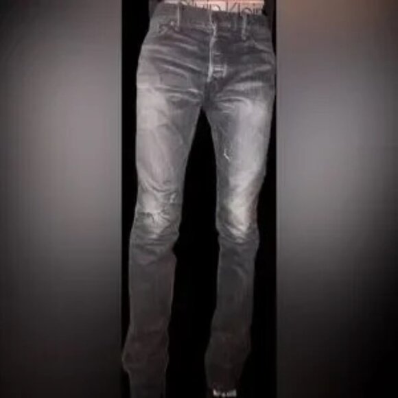 Men's John Elliott Cast 2 Season 10 Antique Daze Black Denim Jeans, NWOT, Raw He - Picture 14 of 14